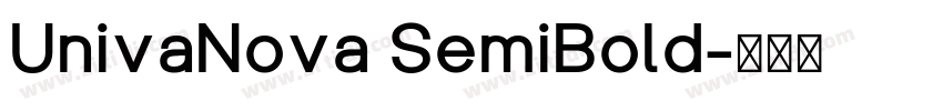 UnivaNova SemiBold字体转换